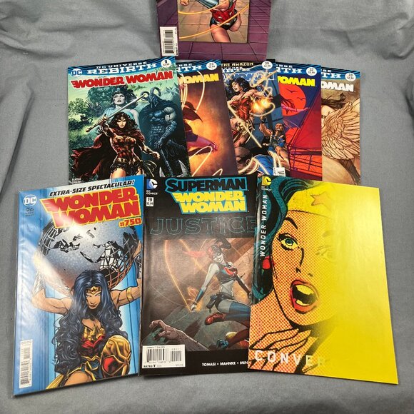 Wonder Woman DC Rebirth Comic Book Lot of 9 Asst Issues 2016 + 3D Lenticular - Picture 2 of 5
